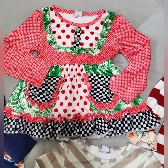 Dash of glitter Size Medium Size 3T Lot of 6 items 2 Complete Outfits EUC - Picture 6 of 12